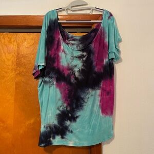 Torrid knit tie dye blouse - size 3X.